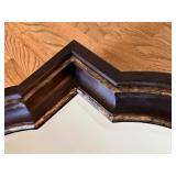 Quatrefoil Wall Mirror with Distressed Wood Frame