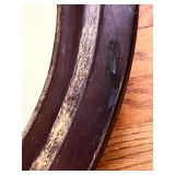 Quatrefoil Wall Mirror with Distressed Wood Frame