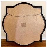 Quatrefoil Wall Mirror with Distressed Wood Frame