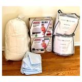 Twin Bedding Set with 2 Coleman Airbeds, 2 Tommy Hilfiger Mattress Pads, Sheets, and Comforter