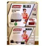 Twin Bedding Set with 2 Coleman Airbeds, 2 Tommy Hilfiger Mattress Pads, Sheets, and Comforter