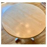 Wooden Round Kitchen Table with 5 Matching Chairs