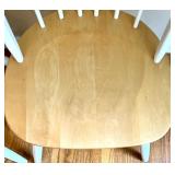 Wooden Round Kitchen Table with 5 Matching Chairs