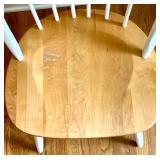Wooden Round Kitchen Table with 5 Matching Chairs