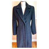Calvin Klein Wool Blend Overcoat Size 2 Charcoal Gray