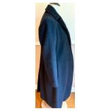 Calvin Klein Wool Blend Overcoat Size 2 Charcoal Gray