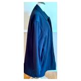 Calvin Klein 42R Black Bonded Polyester Overcoat