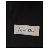 Calvin Klein 42R Black Bonded Polyester Overcoat
