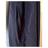 Calvin Klein 42R Black Bonded Polyester Overcoat