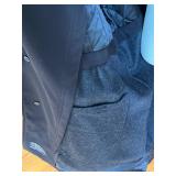 Calvin Klein 42R Black Bonded Polyester Overcoat