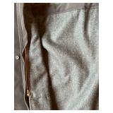 Calvin Klein 42R Black Bonded Polyester Overcoat