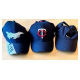Set of 3 Baseball Caps - F-16 Falcon, Minnesota Twins, Nike Dri-FIT