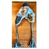 American Eagle Outfitters Faux Fur Trapper Hat with Ear Flaps and Pom Pom