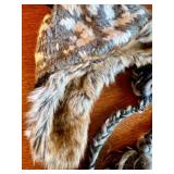 American Eagle Outfitters Faux Fur Trapper Hat with Ear Flaps and Pom Pom