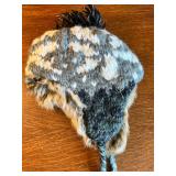 American Eagle Outfitters Faux Fur Trapper Hat with Ear Flaps and Pom Pom