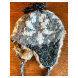 American Eagle Outfitters Faux Fur Trapper Hat with Ear Flaps and Pom Pom