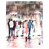 2 Watercolor Art Prints - Old St. Thomas Academy Building and Broadway Music Theatre Scene