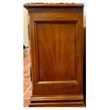 Vintage Wooden Lowboy Buffet Cabinet with Carved Floral Doors