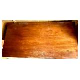 Vintage Wooden Office Desk with 7 Drawers