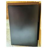2-Drawer Black Lateral Filing Cabinet with Wood Top