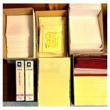 Large Office Supplies and Stationery Lot with File Folders, Notepads, Envelopes, Fasteners, and More