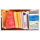 Large Office Supplies and Stationery Lot with File Folders, Notepads, Envelopes, Fasteners, and More