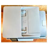 HP OfficeJet Pro 8025e All-in-One Printer and Black Desk Lamp