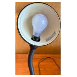 HP OfficeJet Pro 8025e All-in-One Printer and Black Desk Lamp