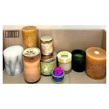Large Assorted Lot of Candles, Tea Lights, Holders, and Flameless LED Tea Lights