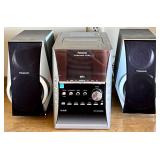 Panasonic SA-PM31 CD Stereo System with 2 Speakers and 5 CD Changer