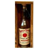 Early Times Heritage Edition Bottle, 5 Wooden Crates, and 4 Grolsch Swing-Top Bottles Collection
