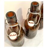 Early Times Heritage Edition Bottle, 5 Wooden Crates, and 4 Grolsch Swing-Top Bottles Collection