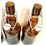 Early Times Heritage Edition Bottle, 5 Wooden Crates, and 4 Grolsch Swing-Top Bottles Collection