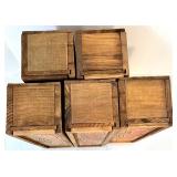 Early Times Heritage Edition Bottle, 5 Wooden Crates, and 4 Grolsch Swing-Top Bottles Collection