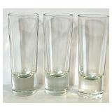 Collection of Assorted Clear Glass Shot and Cordial Glasses