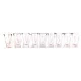 Collection of Assorted Clear Glass Shot and Cordial Glasses