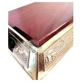 Heavy-Duty Vintage Style Tabletop Wine Bottle Corker with Ornate Metal Base and Wine Art