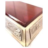 Heavy-Duty Vintage Style Tabletop Wine Bottle Corker with Ornate Metal Base and Wine Art