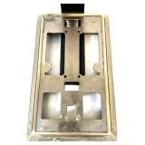 Heavy-Duty Vintage Style Tabletop Wine Bottle Corker with Ornate Metal Base and Wine Art