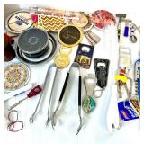 Collection of Vintage and Novelty Bottle Openers with Barware Accessories