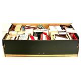 Large Collection of Vintage Matchbooks and Matchboxes with Decorative Seahorse Box