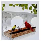 Outdoor Garden Decor Collection: Bird Feeders, Copper Planter Trio, and Metal Candle Holder