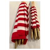 Patriotic American Flag Lot with Decorative Tubs and Mini Flags