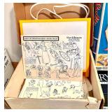 Vintage Board Games and Classic Toys Collection with Barbie Drawing Sets, Lincoln Logs, Pictionary and More