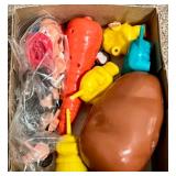 Vintage Board Games and Classic Toys Collection with Barbie Drawing Sets, Lincoln Logs, Pictionary and More