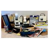 Office Supply Collection with Calculators, Rulers, Staplers, and Accessories