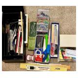 Office Supply Collection with Calculators, Rulers, Staplers, and Accessories