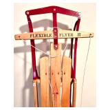 Flexible Flyer III Vintage Wooden Snow Sled with Steel Runners
