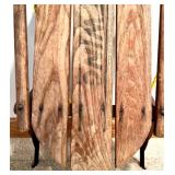 Vintage Fleetwing Wooden Sled with Metal Runners and Yellow Rope