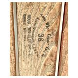 Vintage Fleetwing Wooden Sled with Metal Runners and Yellow Rope